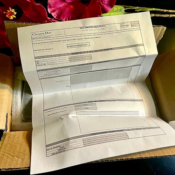 CHRISTIAN DIOR  Black Lacquer Pull Out Display TRAY  8.5" x 5" x 1.5" New in Box - Picture 13 of 15